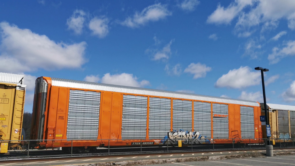 BNSF 27299 (Body) TTGX 693583 (Flat)